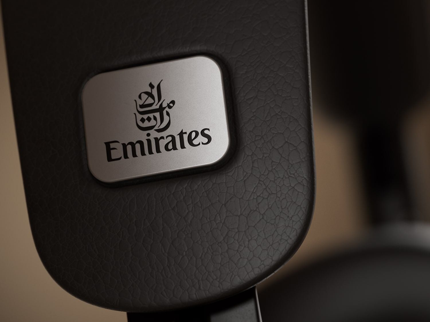 Emirates partnership close up of headphone band