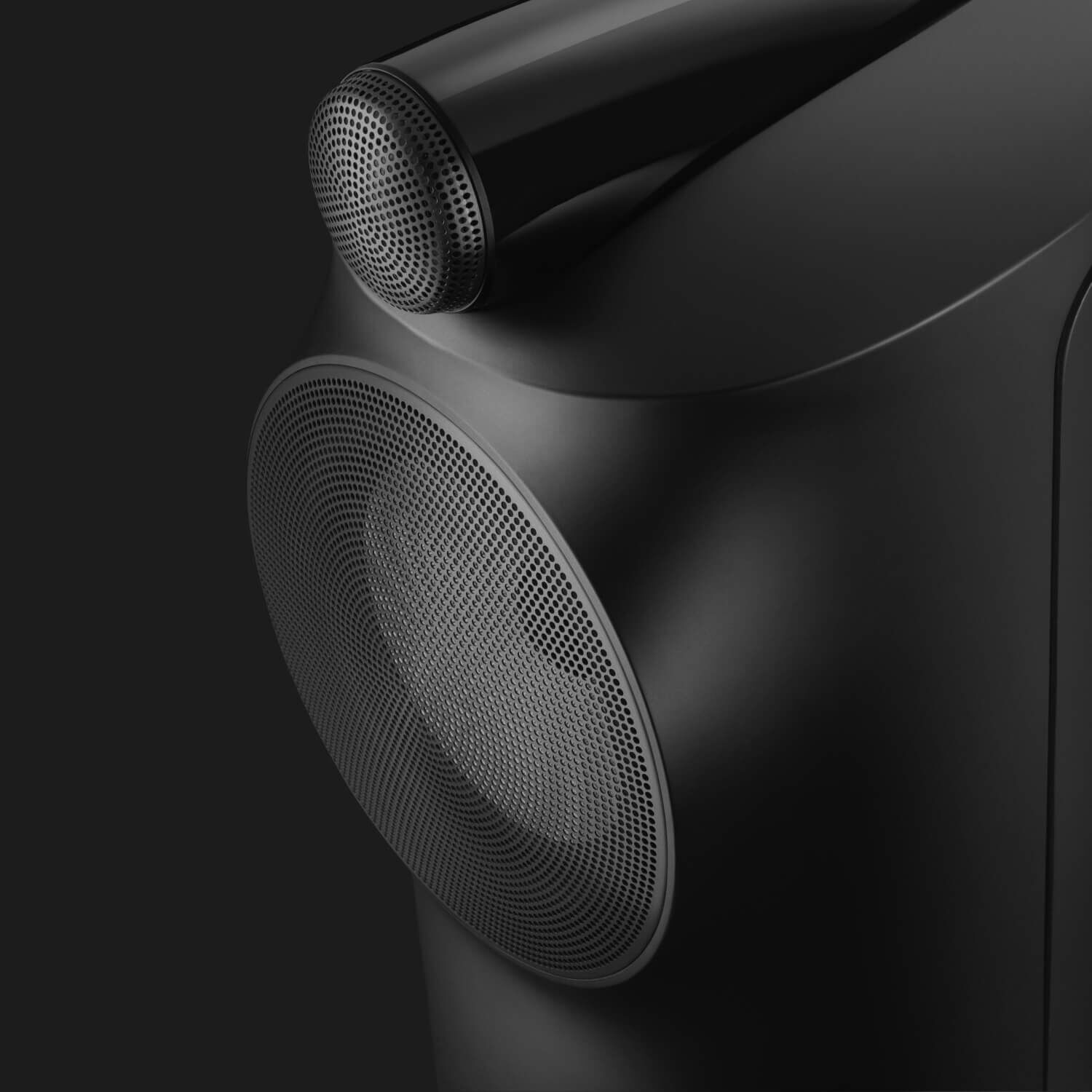 Close up of Bowers & Wilkins speaker