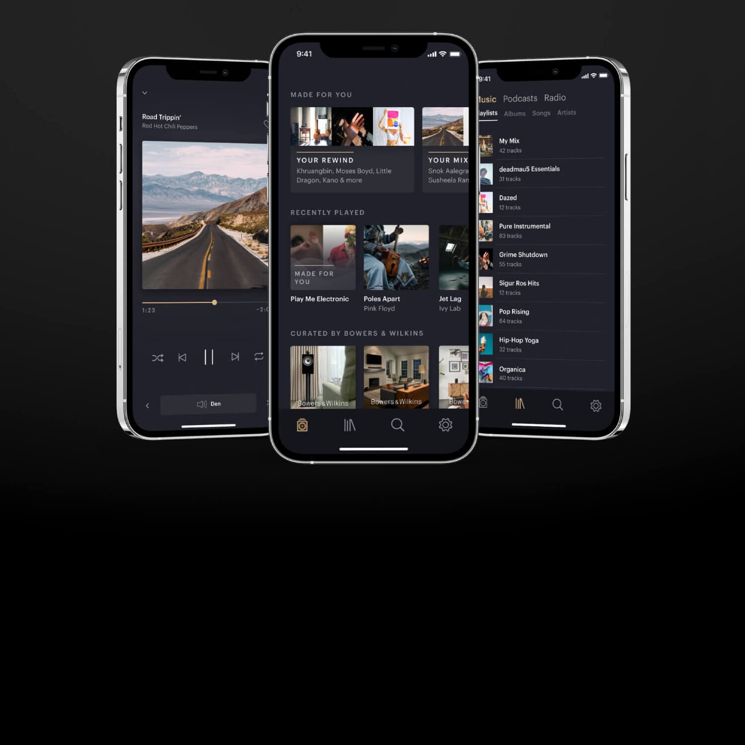 Bowers & Wilkins ミュージックアプリ