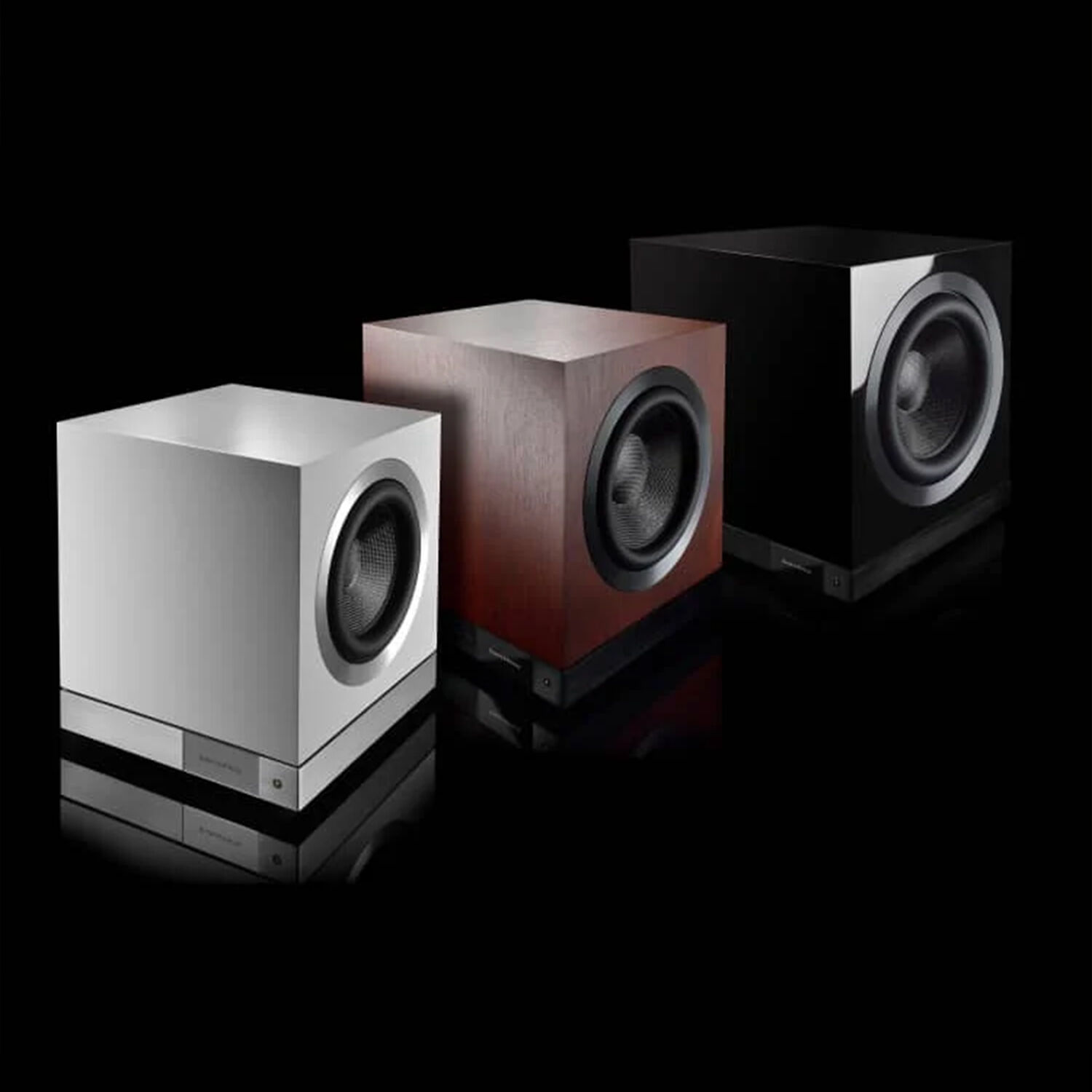 Three different color DB Series facing diagonal right