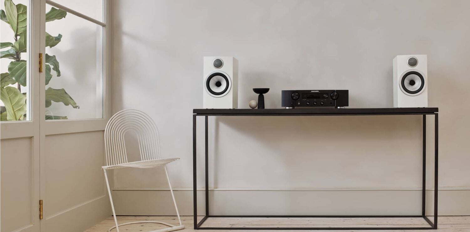 Marantz Amplifier with Bowers & Wilkins Speakers