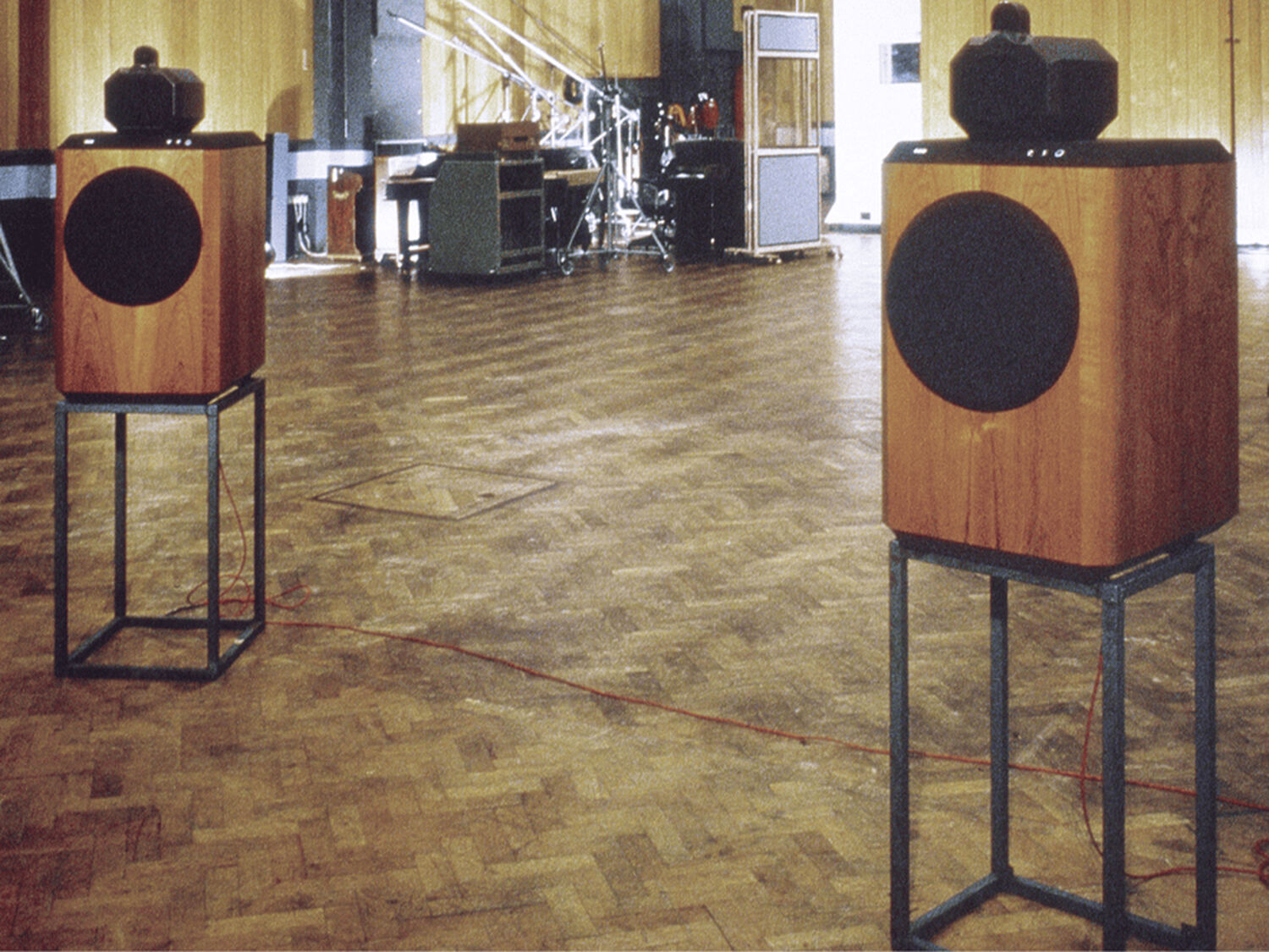 Abbey Road Studios with two speakers