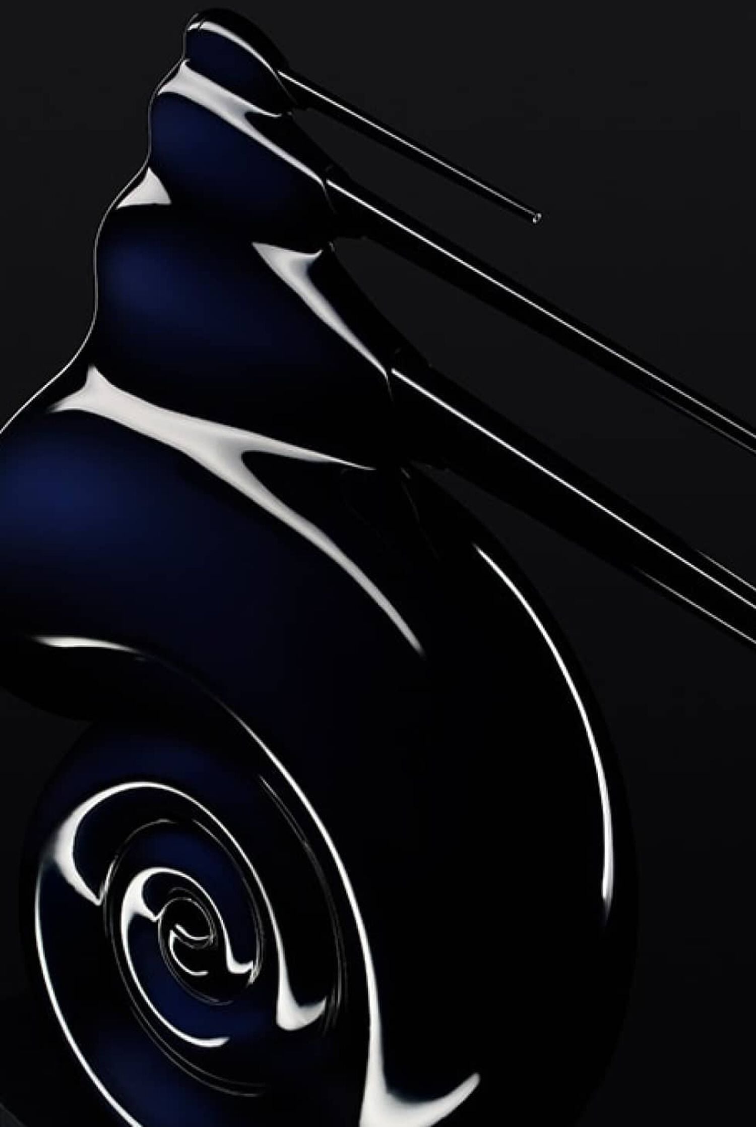 Black Nautilus speaker facing left