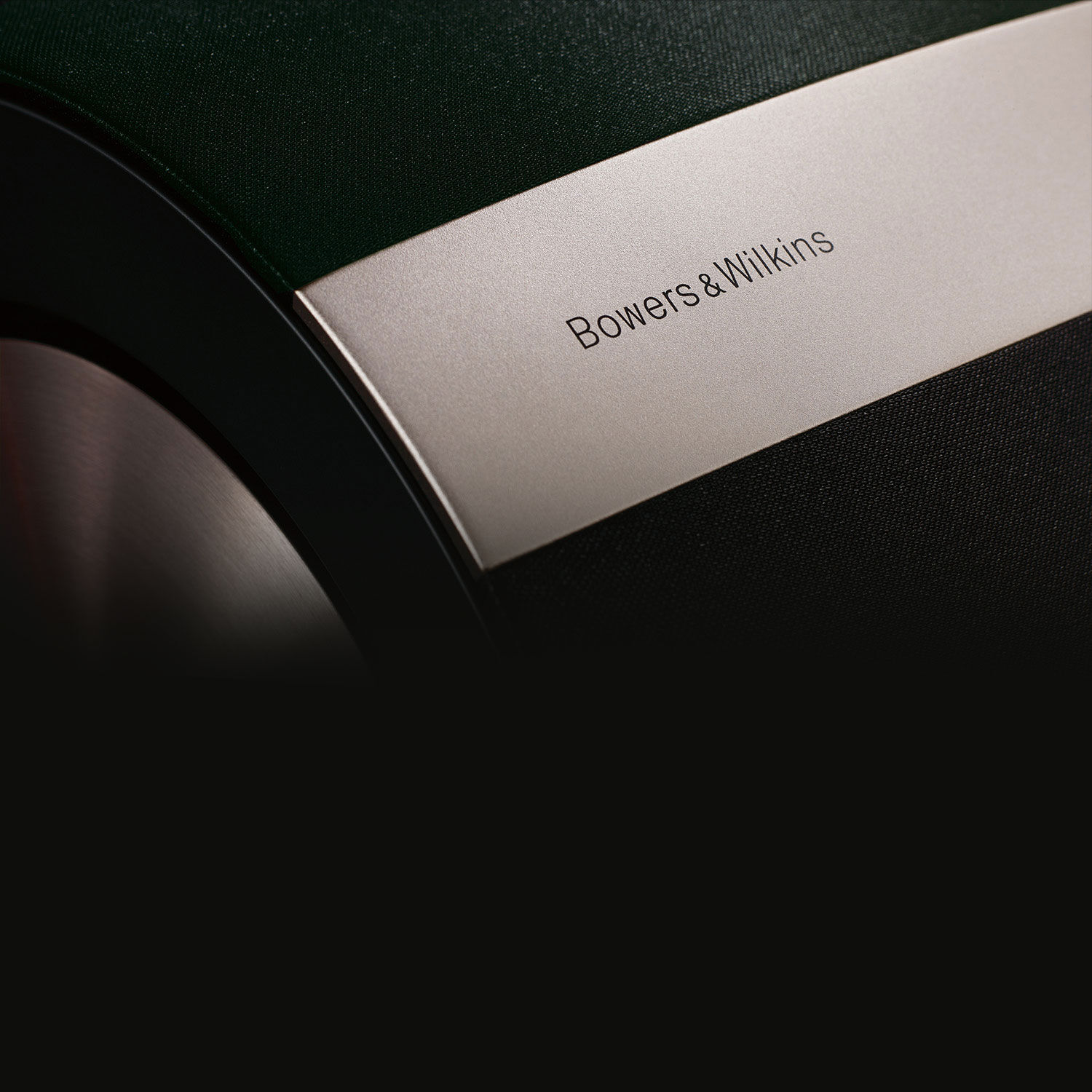 Close up of Bowers & Wilkins speaker