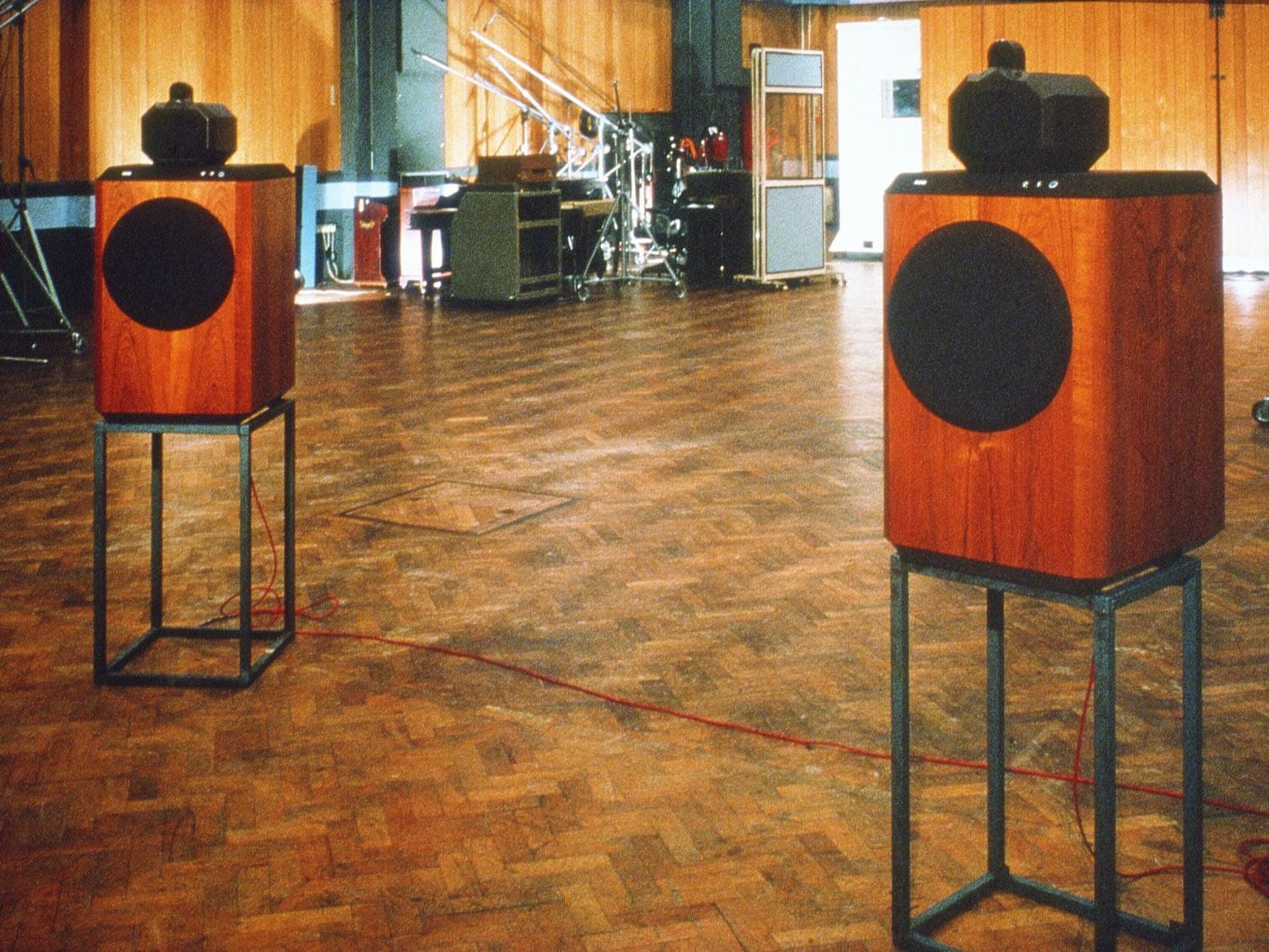 Abbey Road Studios with two speakers