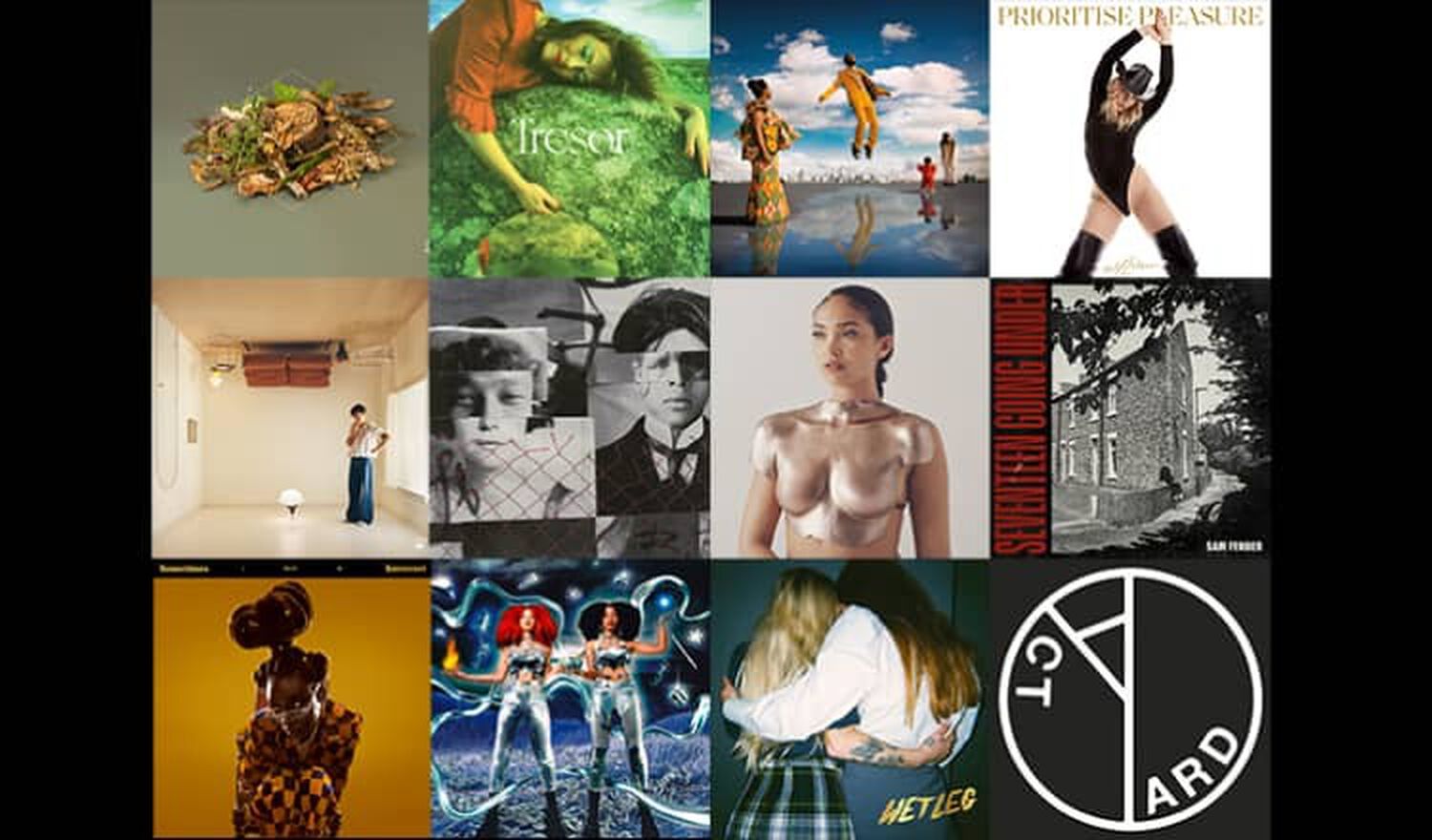 Collection of music album covers from 2022