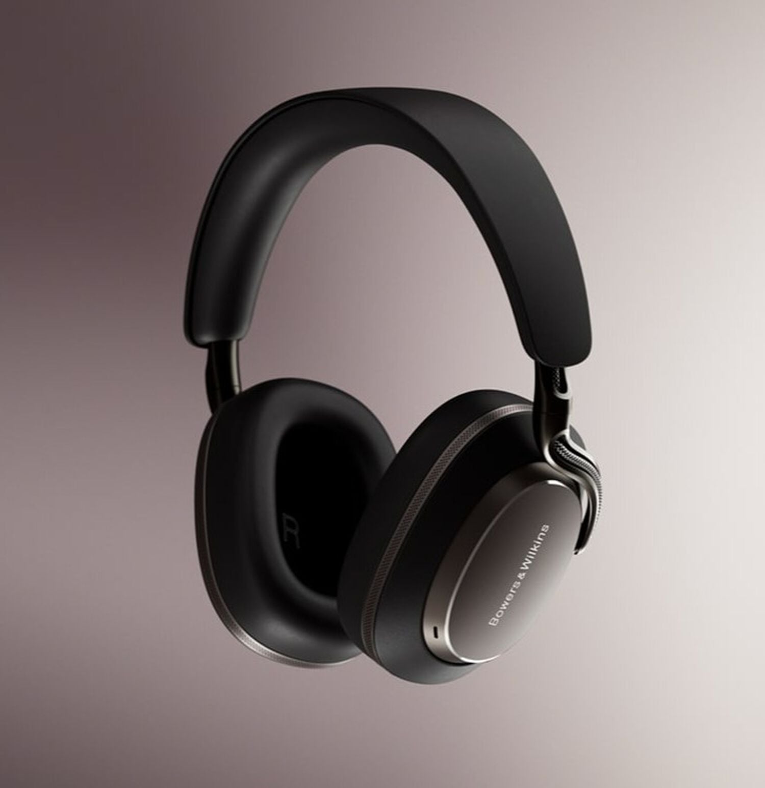 Headphones - Black Px8 S2 with purple background