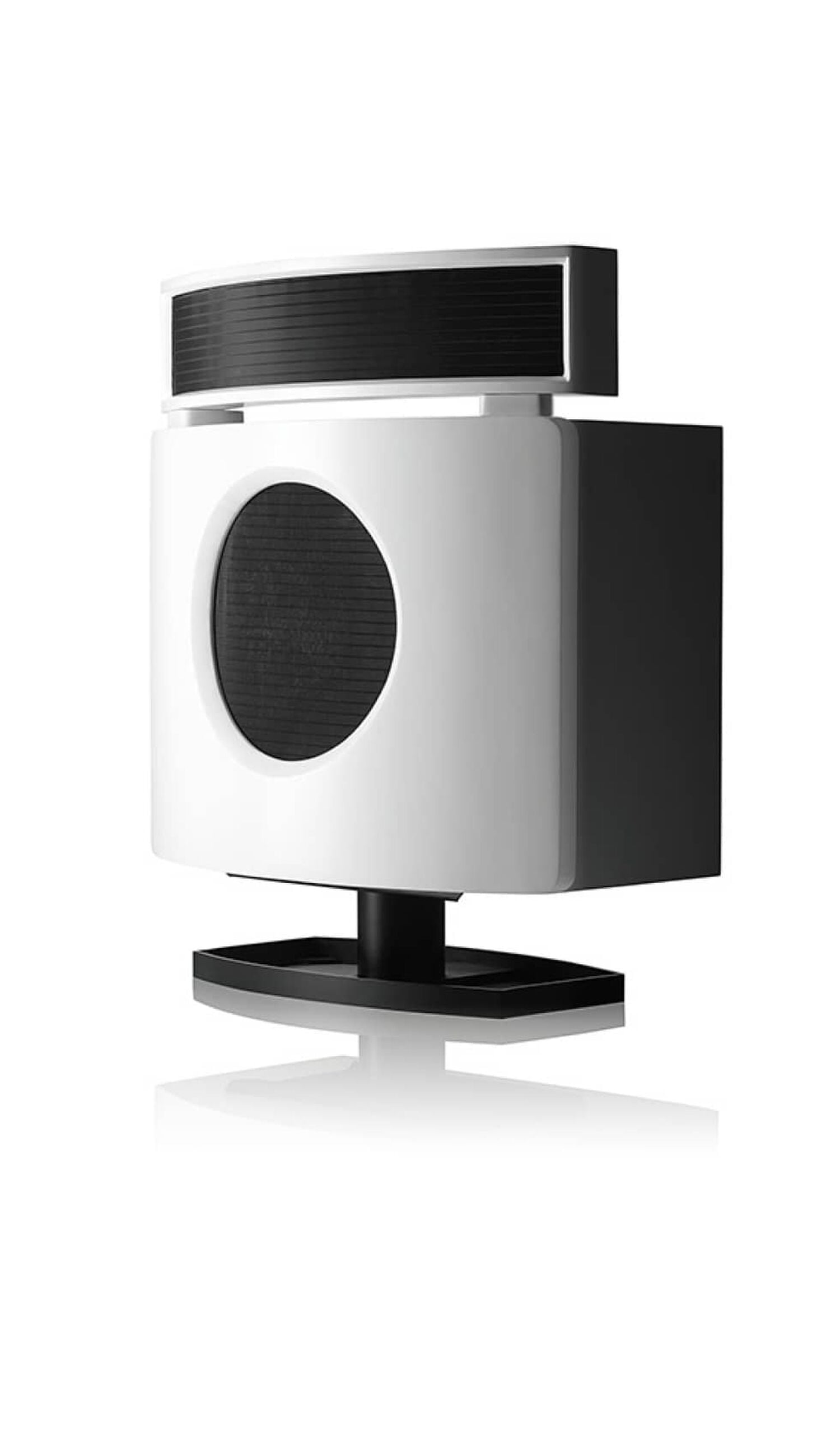 White DM70 facing left with white background