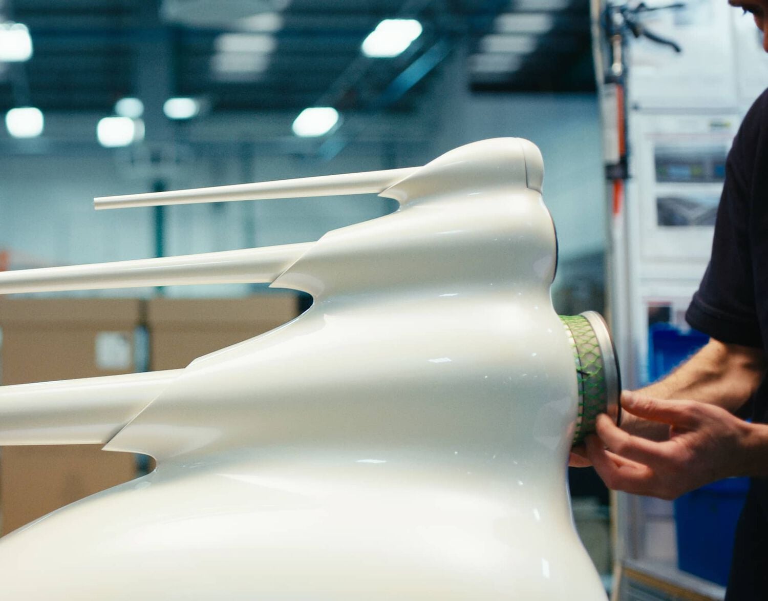 Cabinet of Nautilus Speaker in Factory