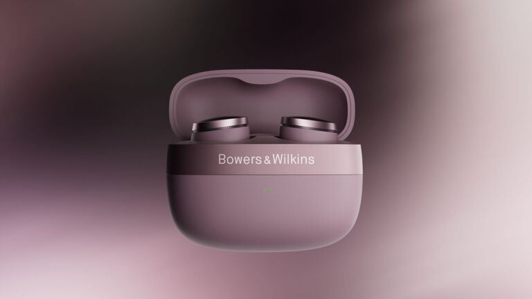Pink Mauve Pi8 headphones in case