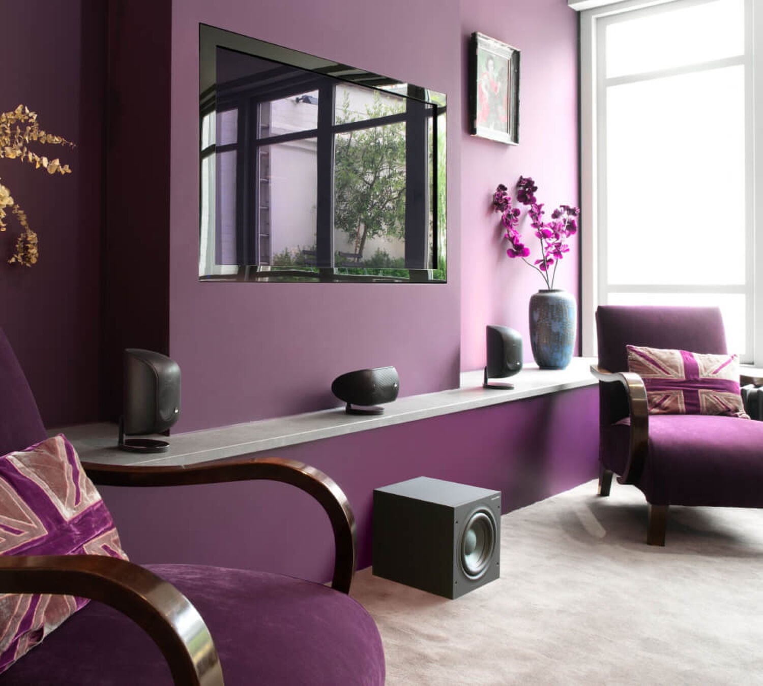 ASW Series in a right facing angle in a living room