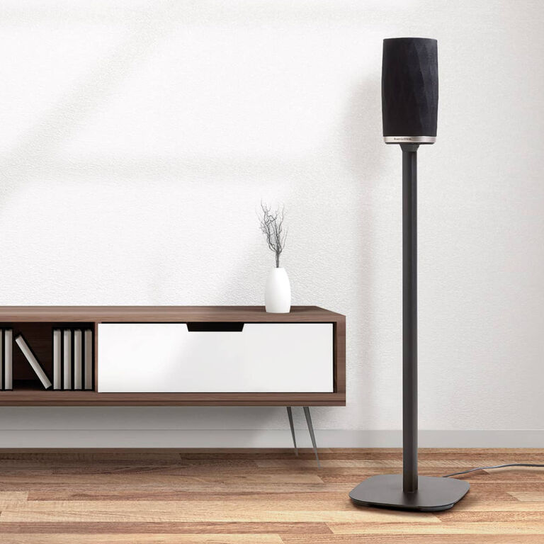 Formation Flex Floor Stand - Black with wireless speaker lifestyle