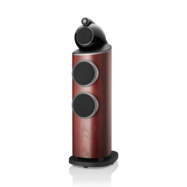 803 D4 - Rosenut side front covered woofers view