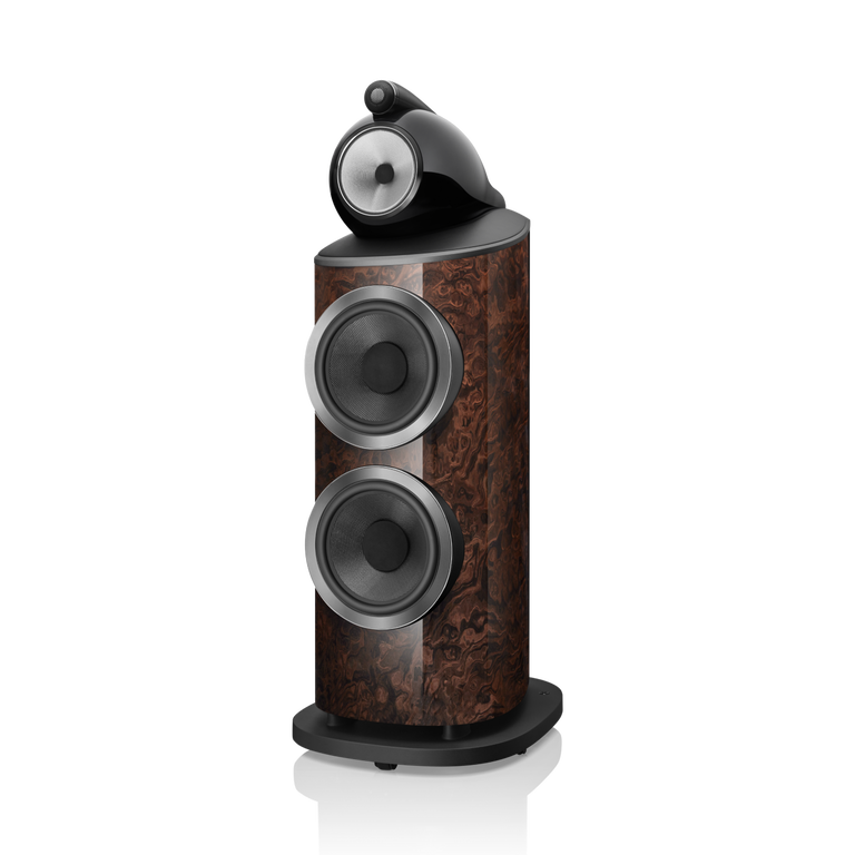 801 D4 Signature - California Burl Gloss side front view