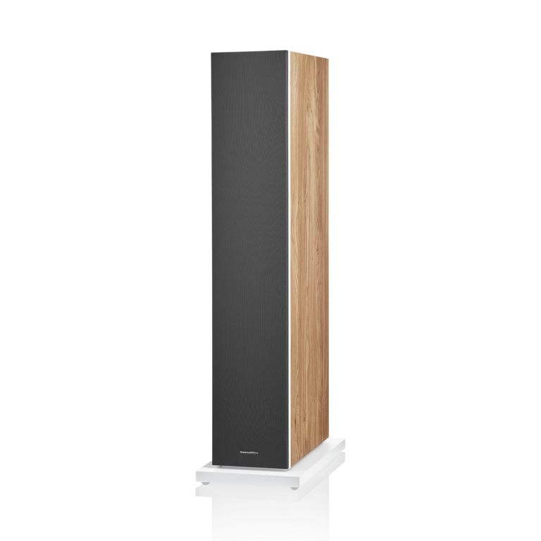 603 S3 - Oak side front covered woofers view