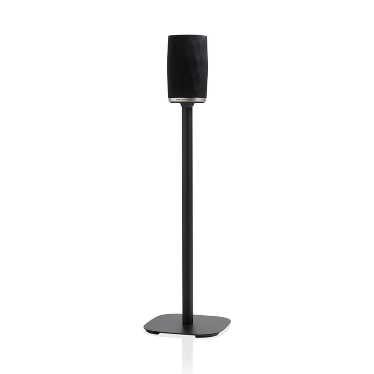 Formation Flex Floor Stand - Black side with wireless speaker view