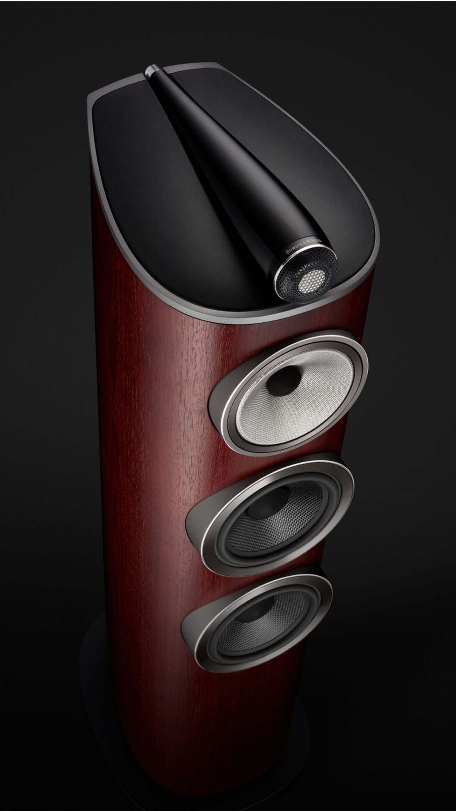 Close up of Bowers & Wilkins speaker 