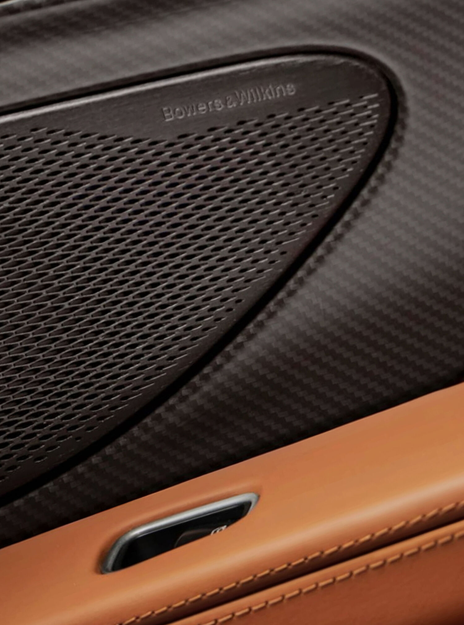 Close up of car speaker inside car