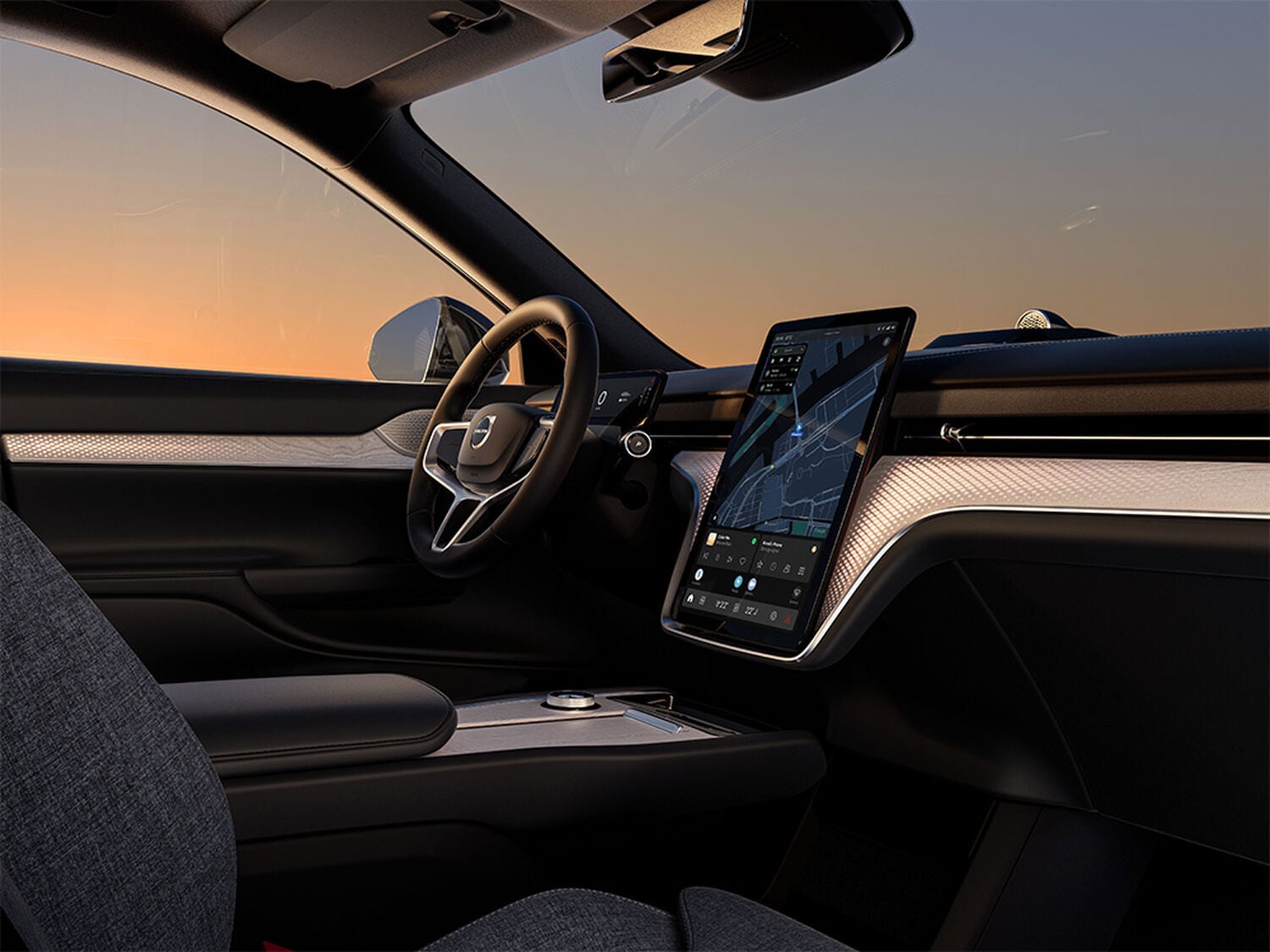 Interior of car