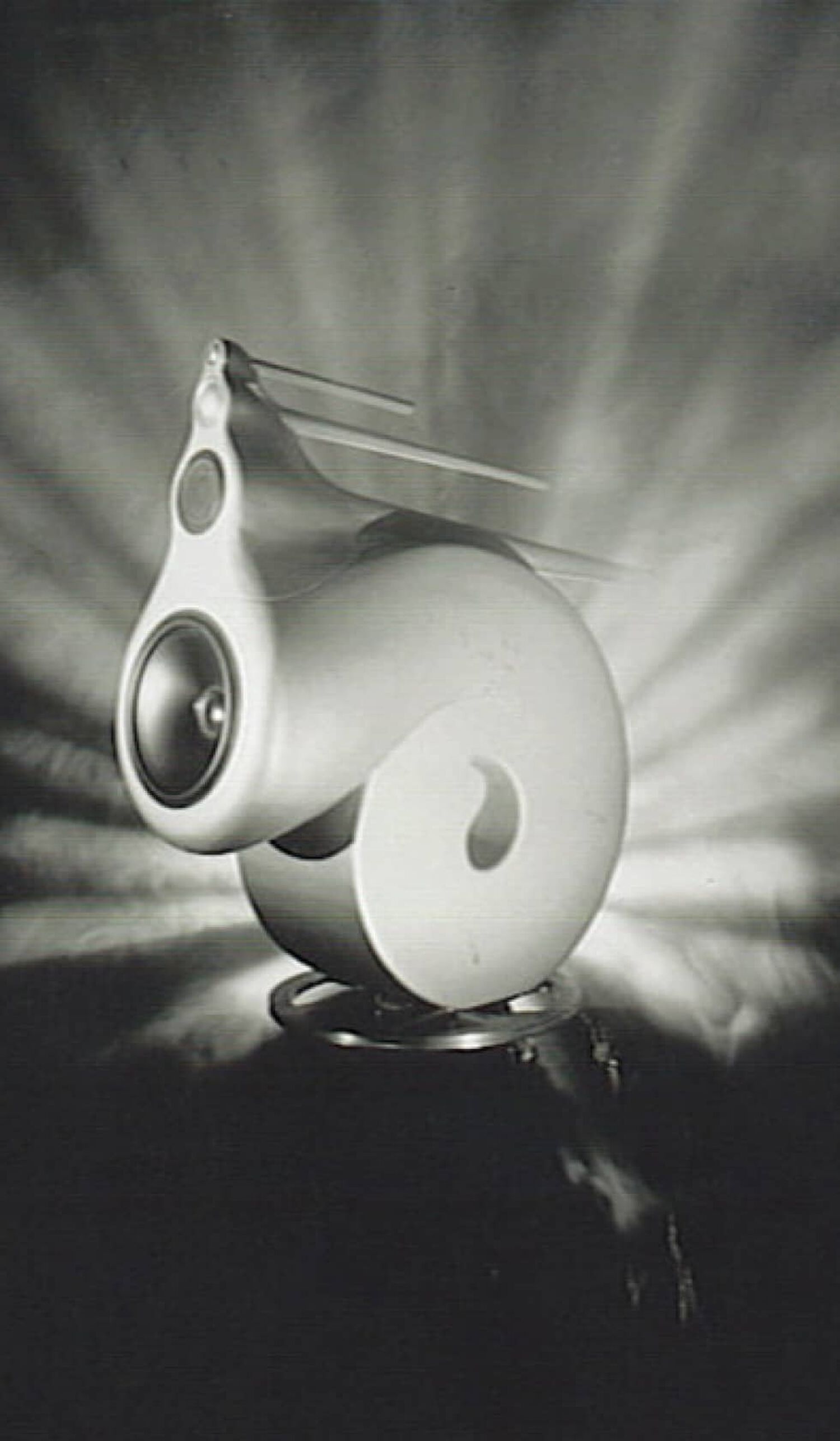 Black Nautilus speaker facing left