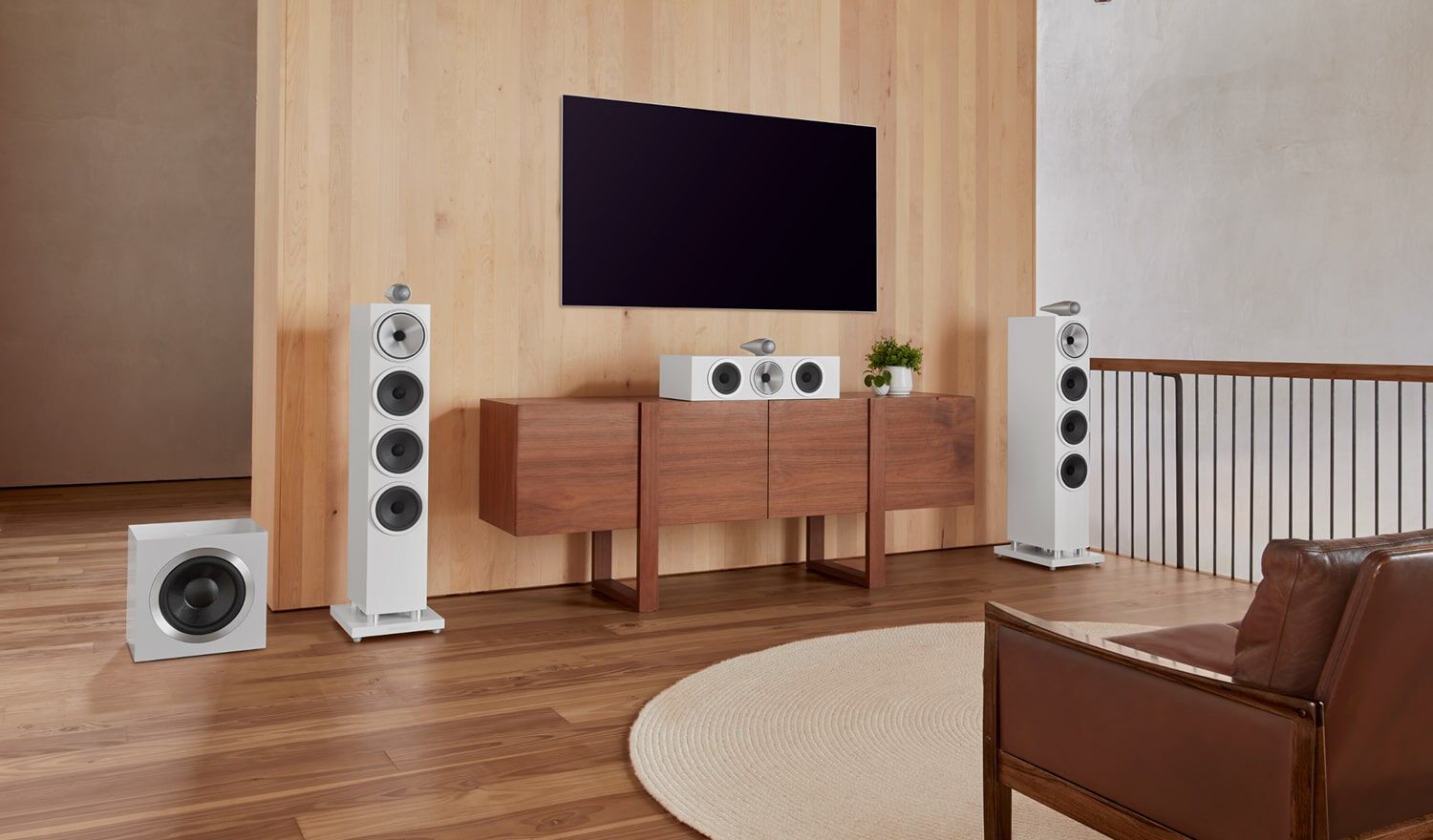 700 Series Technology Blog - Speakers in living room