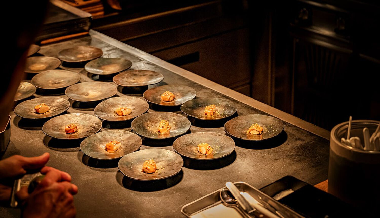 Asian-inspired culinary dishes at Ynyshir