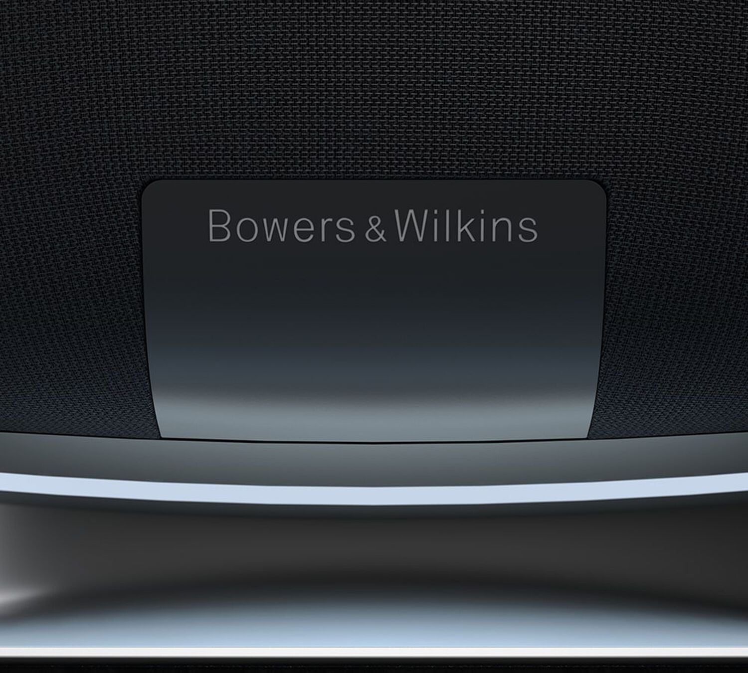 Close up of Bowers & Wilkins speaker