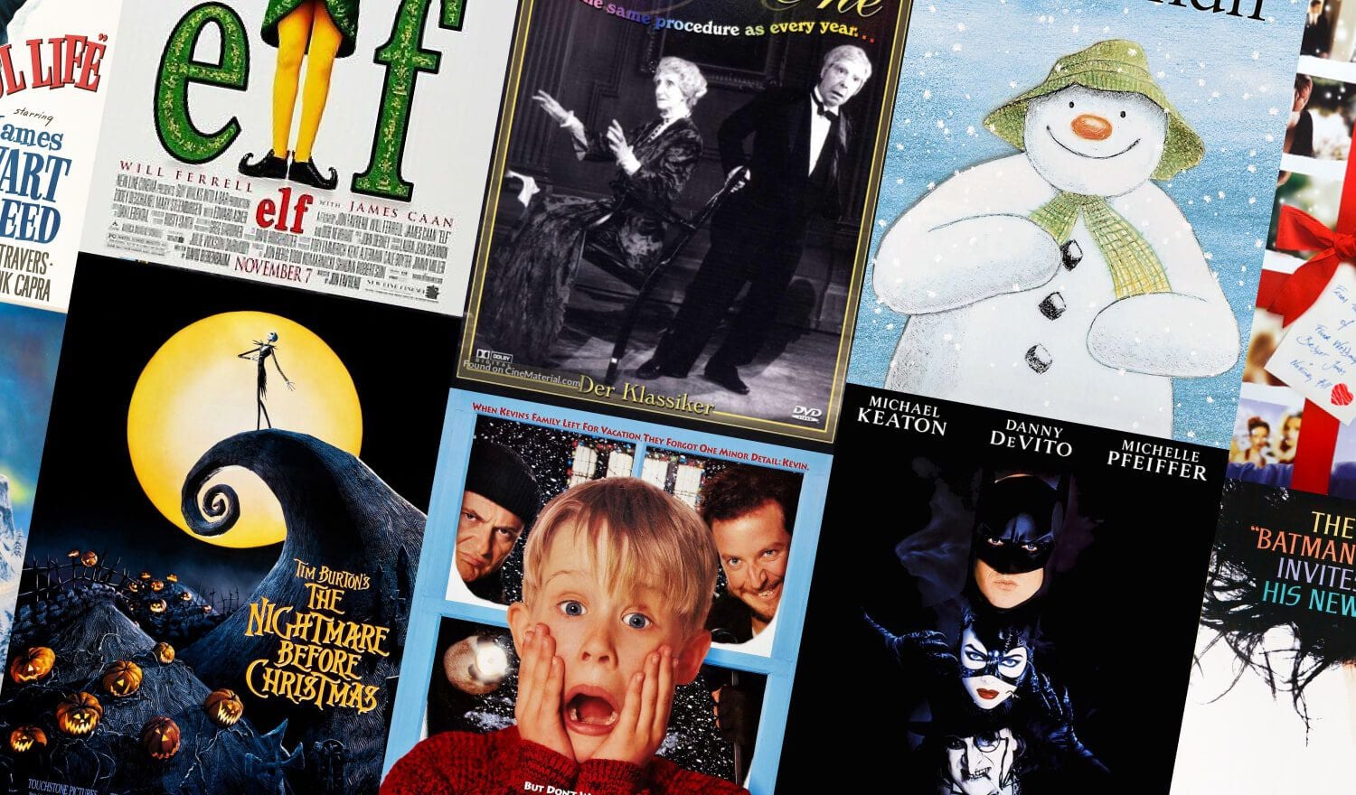 Collage of holiday movies
