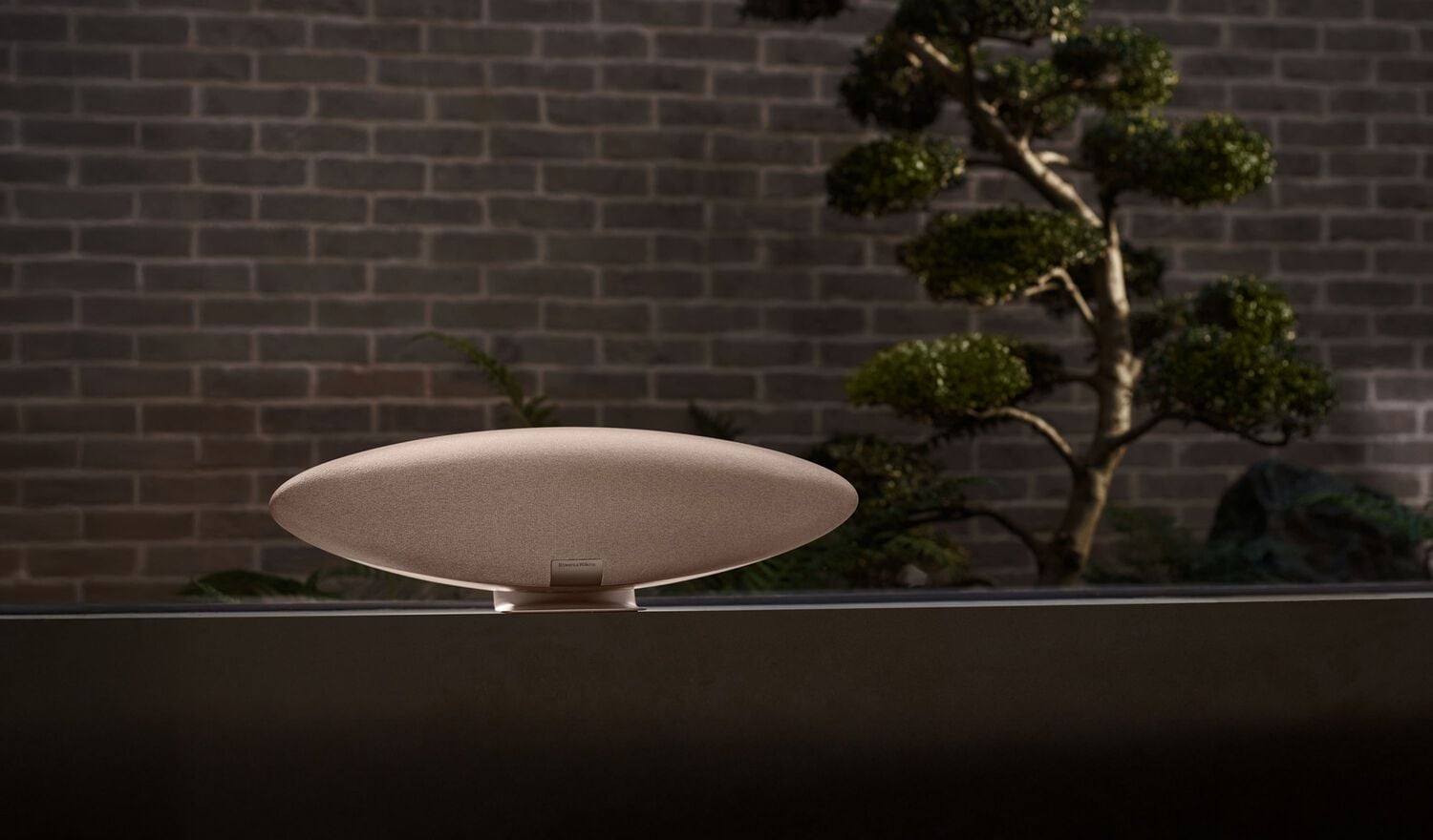 Wireless speaker on counter