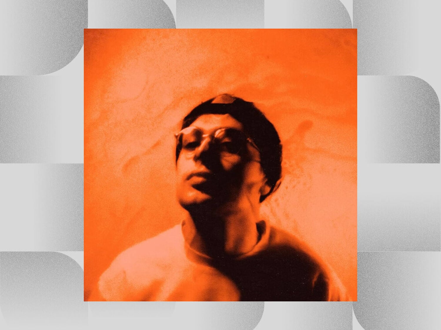 Man facing front with orange filter