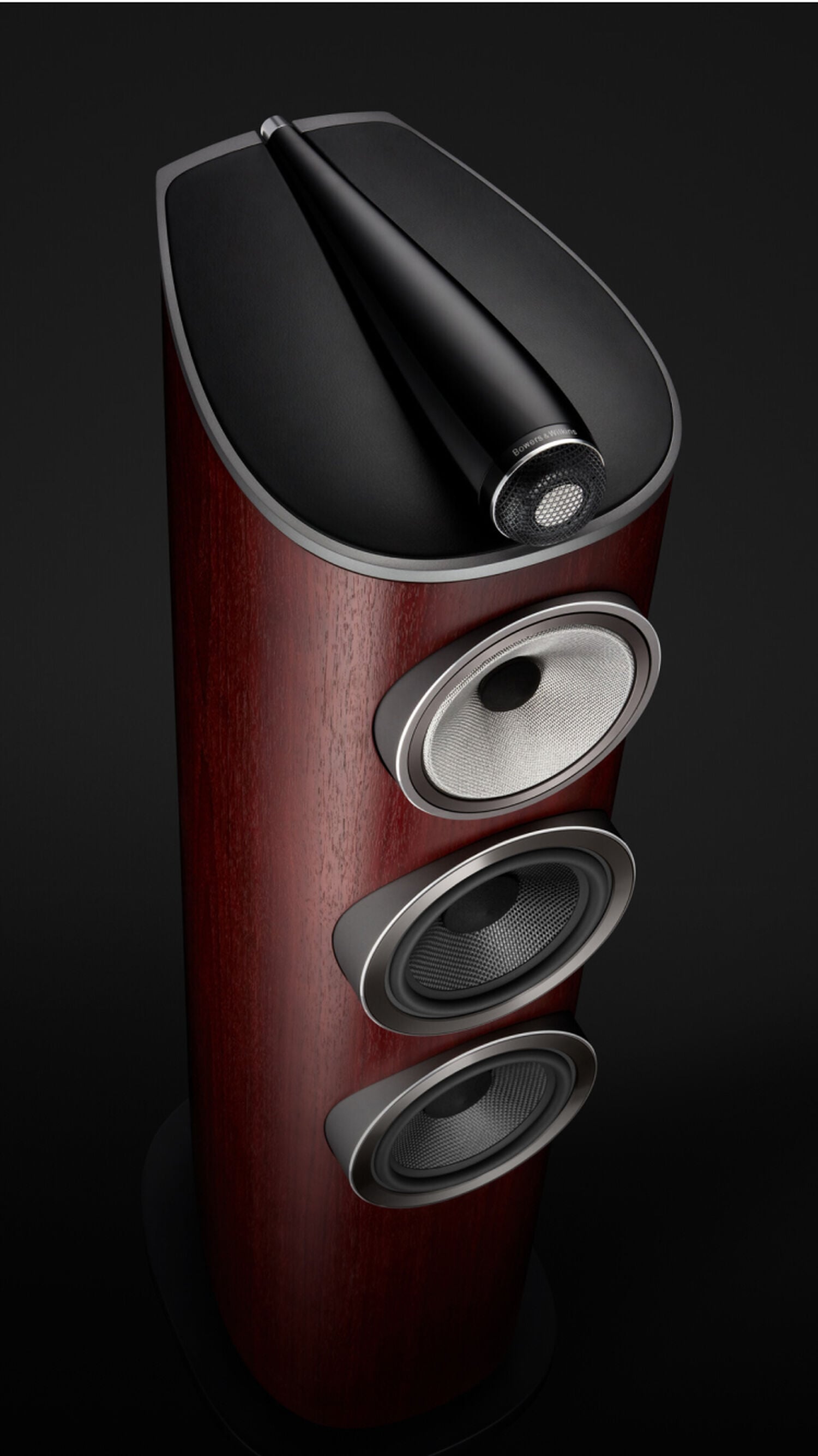 Close up of Bowers & Wilkins speaker 