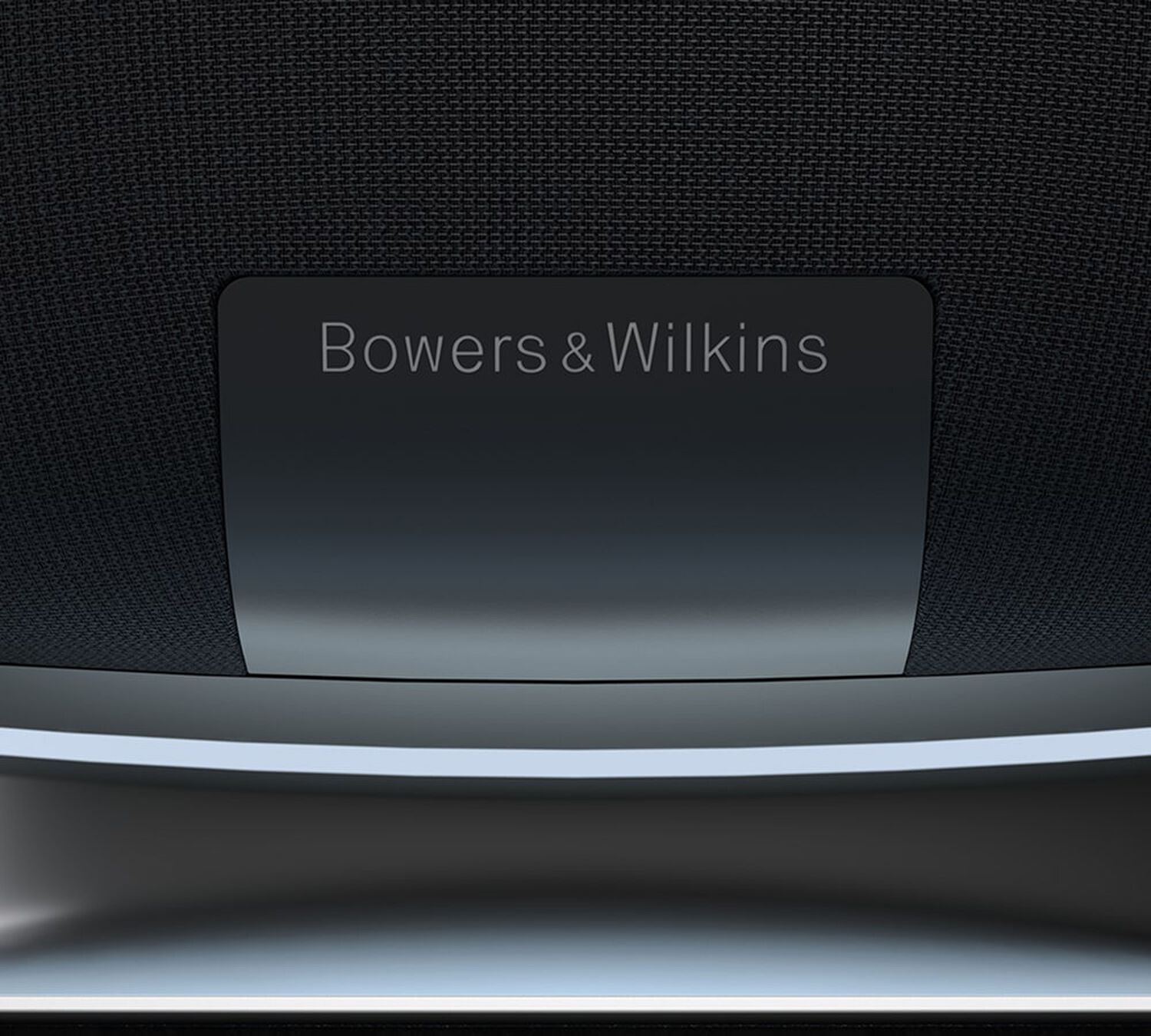 Close up of Bowers & Wilkins speaker