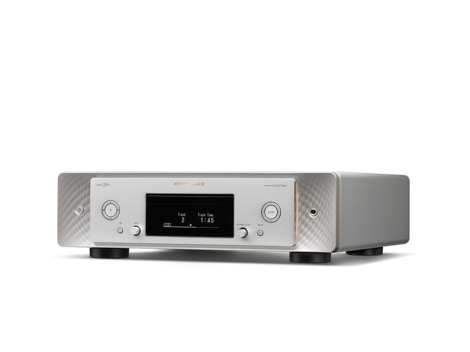 SACD 30n - Silver gold facing left view 