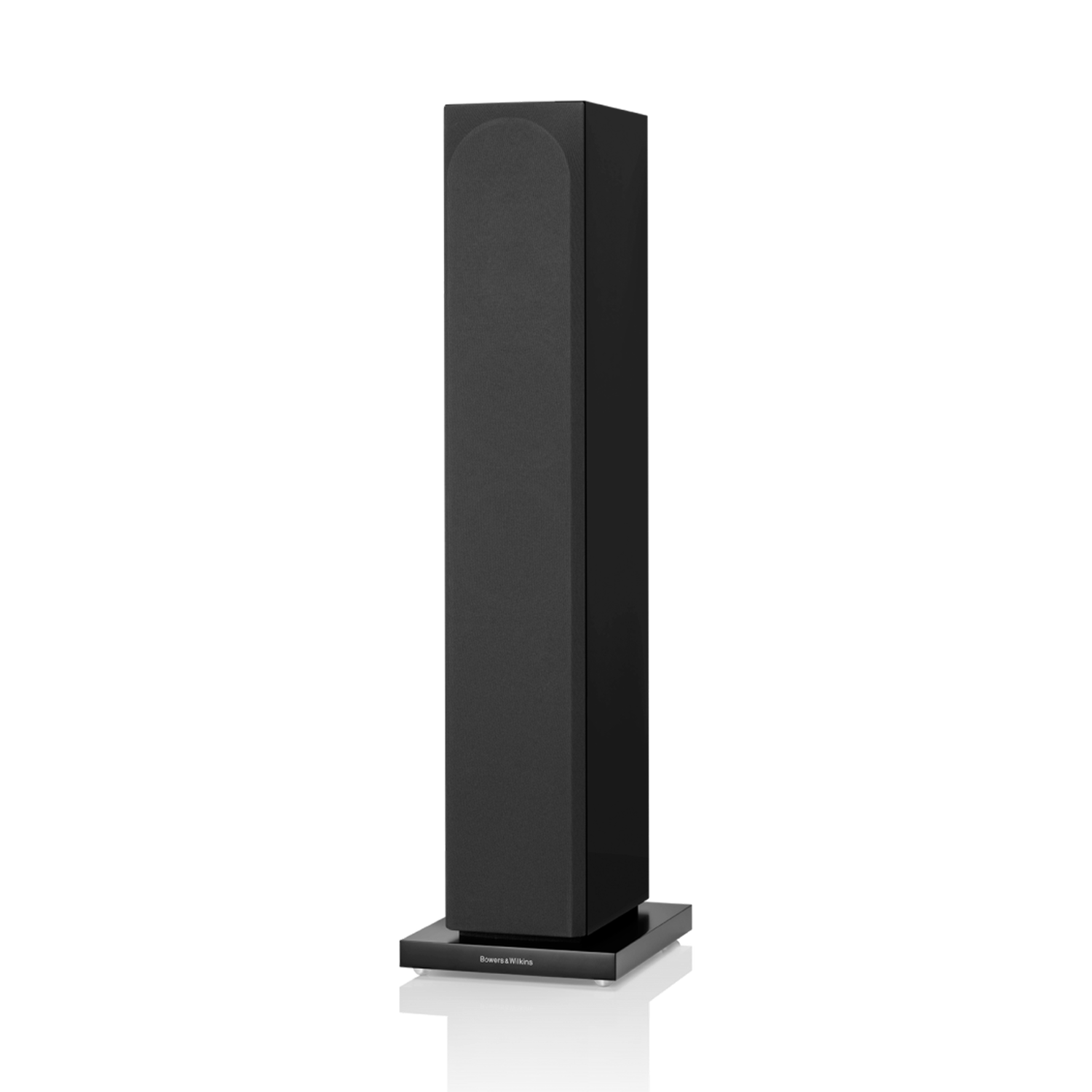 704 S3 - Black side front covered woofers view