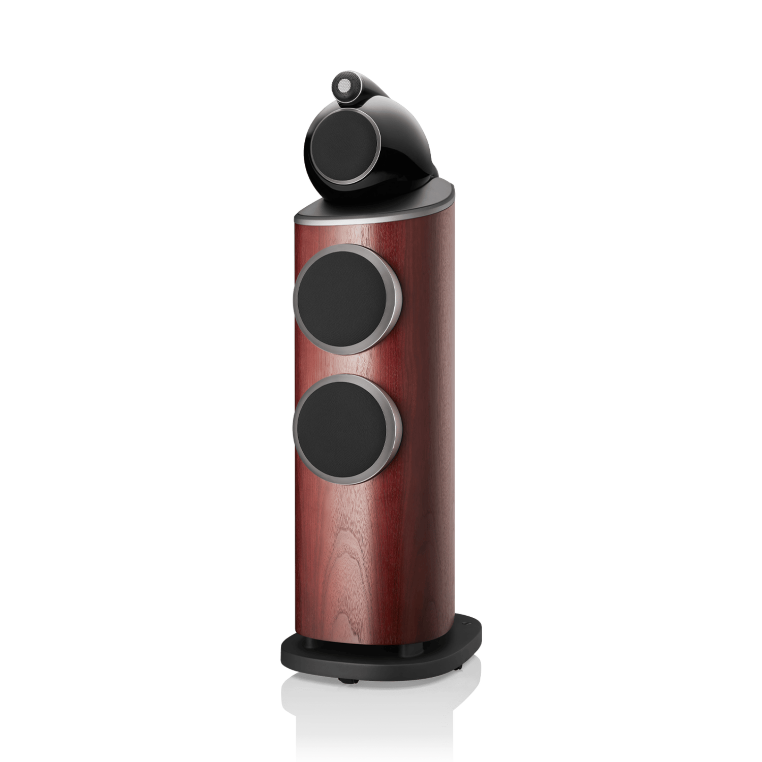 803 D4 - Rosenut side front covered woofers view