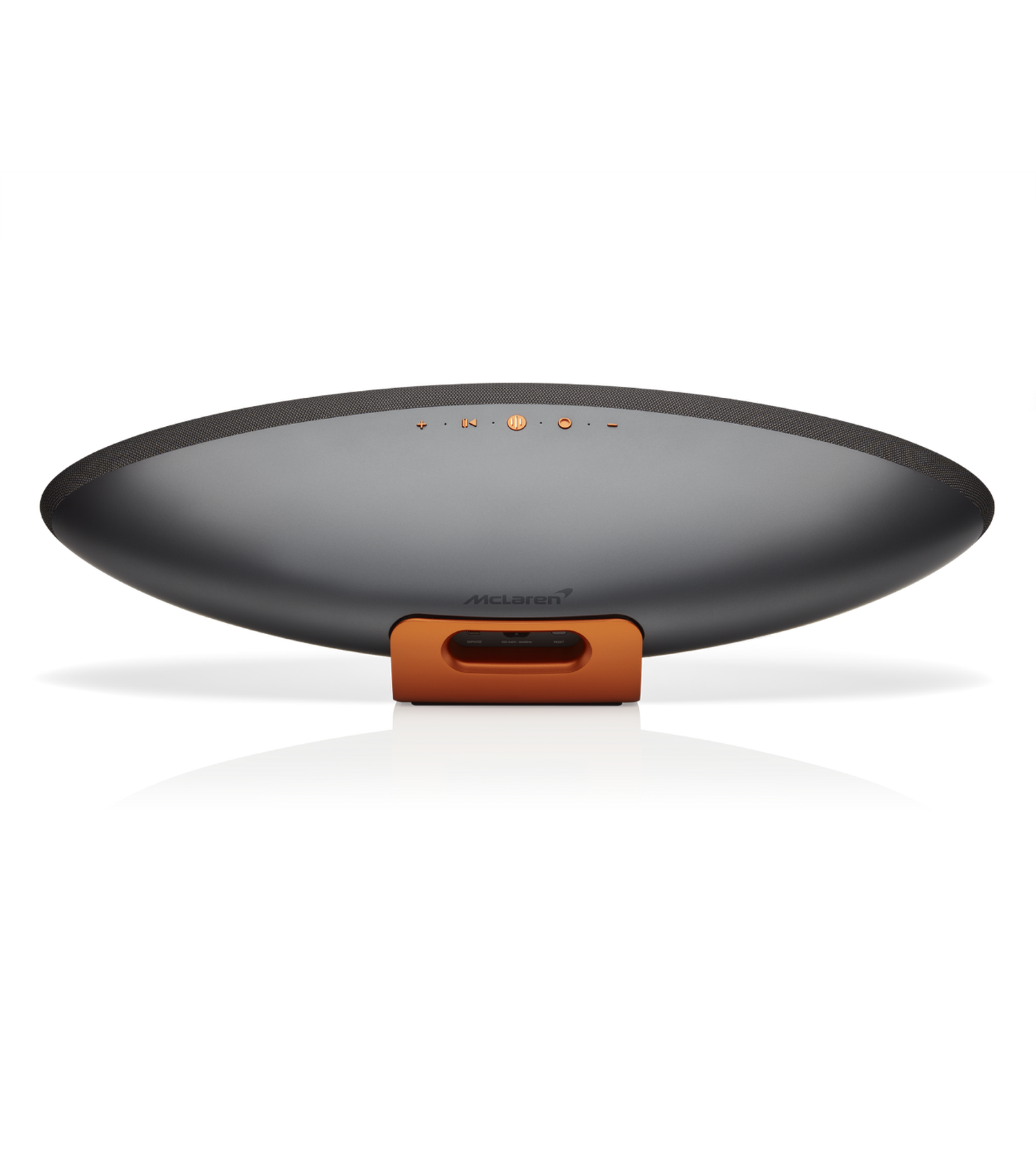 Zeppelin McLaren Edition, Galvanic Grey & Papaya, dynamic