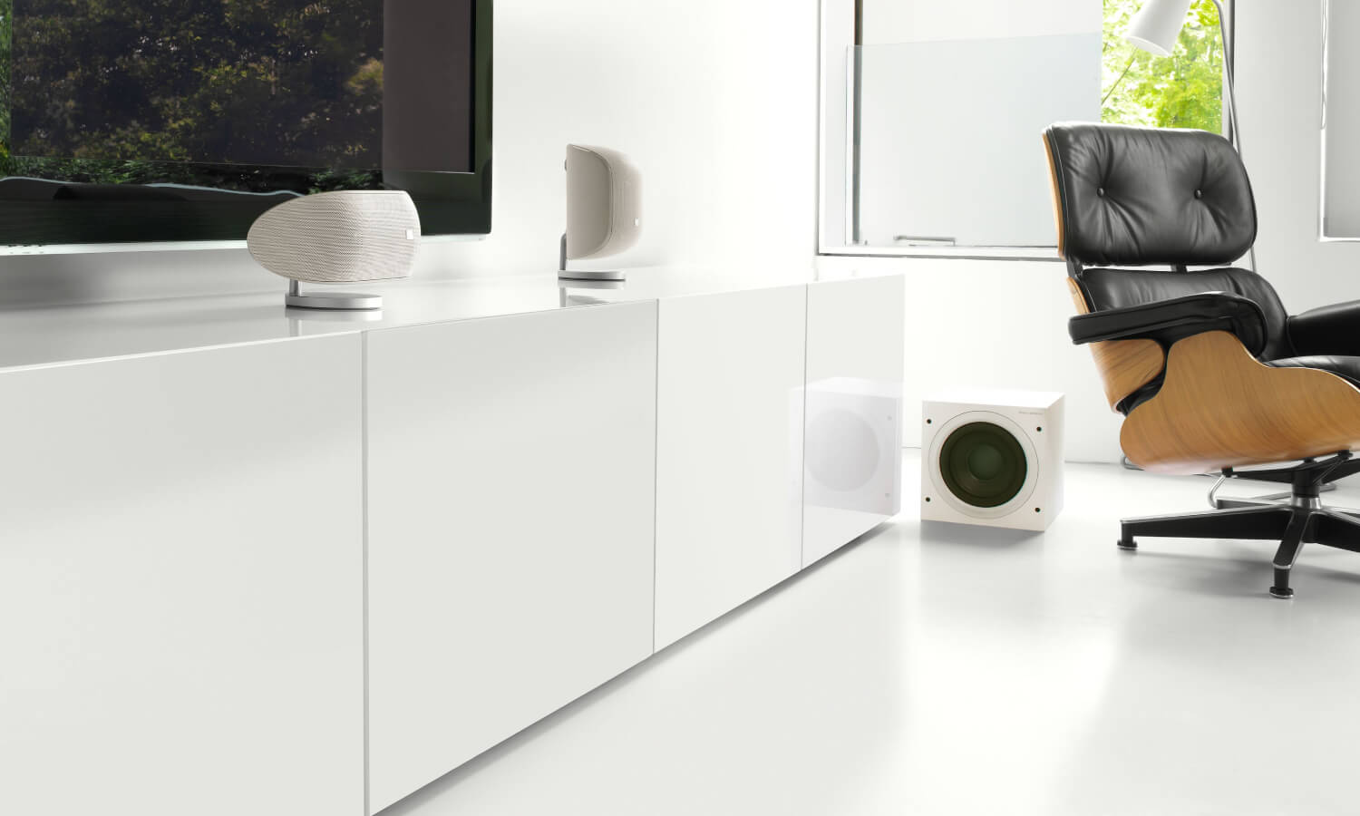 Support En Granit Massif Pour Enceintes Bowers & Wilkins Avec Isolations En Or - Modèle Mk3, Neuf